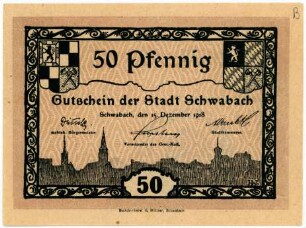 Geldschein / Notgeld, 50 Pfennig, 15.12.1918