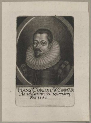 Bildnis des Hans Conrat Weinman
