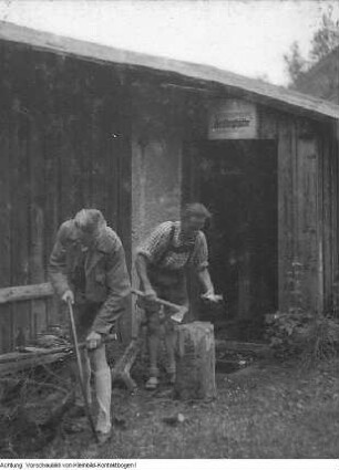 Landschaften, jugendliche Wandergruppe, 1948