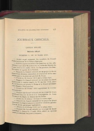 Journaux Officiels.