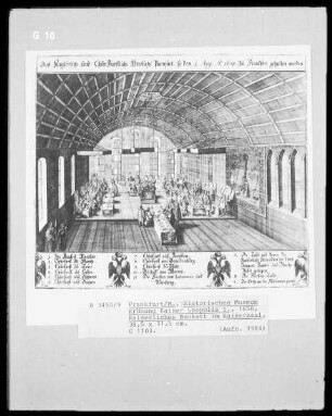 Krönung Leopold I.: Kaiserliches Bankett im Kaisersaal