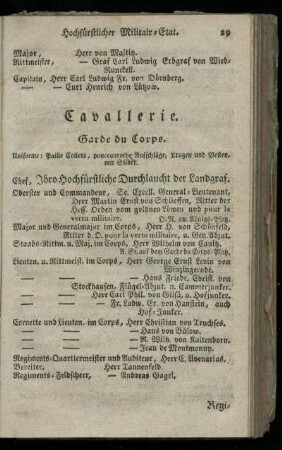 Cavallerie