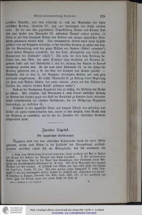 Zweites Kapitel. Die ägyptischen Eroberungen
