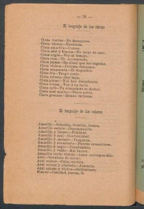 El lenguaje de las cintas
