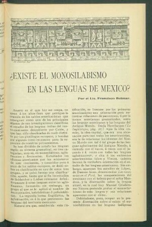 ¿Existe el Monosilabismo en las Lenguas de México?
