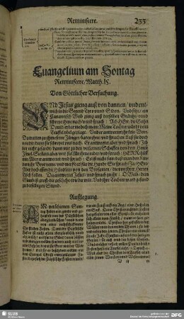 Evangelium am Sontag Reminiscere, Matth. 15.