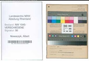 Entnazifizierung Albert Nowaczyk , geb. 21.04.1902 (Bergmann)