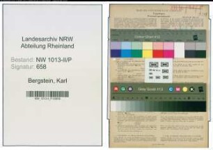 Entnazifizierung Karl Bergstein , geb. 29.10.1894 (Polizist)