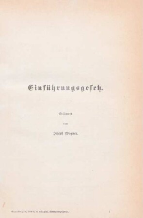 Einführungsgesetz
