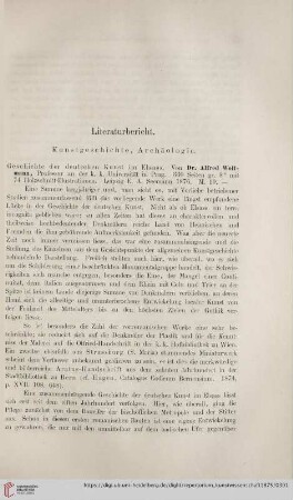 Literaturbericht