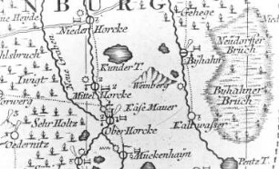 Crostwitz-Horka. Oberlausitzkarte, Schenk, 1759