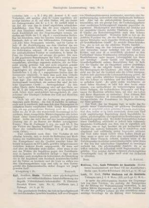 244-251 [Rezension] Medicus, Fritz, Kants Philosophie der Geschichte.(Erweiterter Sonderabdruck aus Band VII der „Kantstudien“)