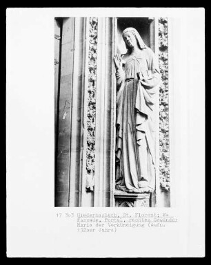 Ehemalige Stiftskirche Saint-Florent / Stiftskirche Saint-Jean Baptiste / Sankt Johannes Baptista / Sankt Florentius — Gewändefigur