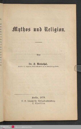 Mythos und Religion