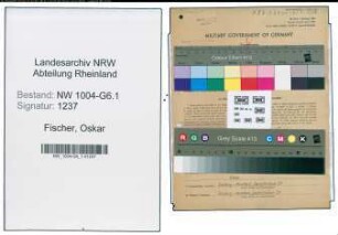 Entnazifizierung Oskar Fischer , geb. 18.06.1901 (Konstrukteur)