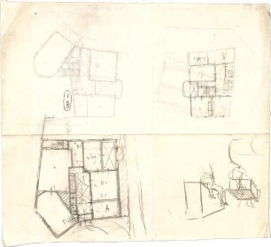 Hildebrand, Adolf von; Haus Schlederloh - Grundriss, Details