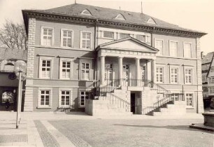 Rathaus. Detmold, Marktplatz. Herbst 1977