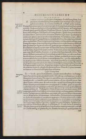 Discrimen Legis Et Evangelii.