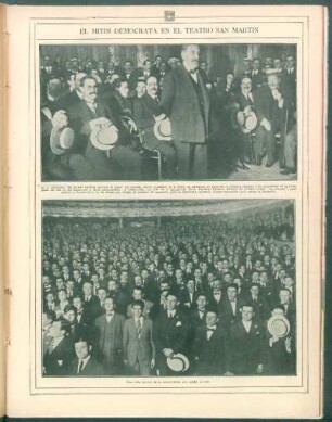El mitin en el Teatro San Martín