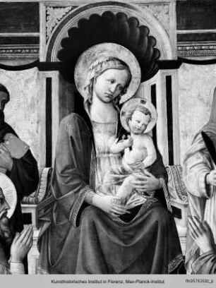 Madonna mit den Heiligen Laurentius, Antonius von Padua, Bonaventura, Franziskus, Cosmas und Damian