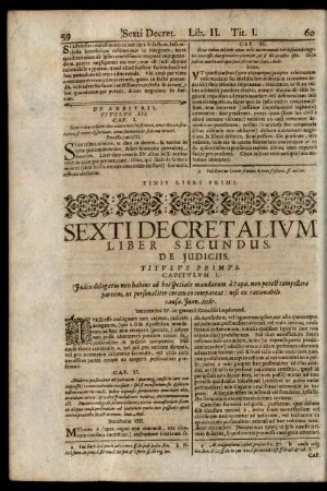 Sexti Decretalium Liber Secundus.