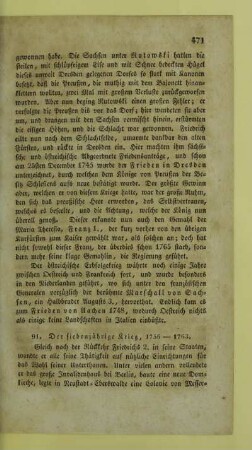 91. Der siebenjährige Krieg, 1756 - 1763