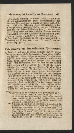Erläuterung des demonstrativen Pronomens.