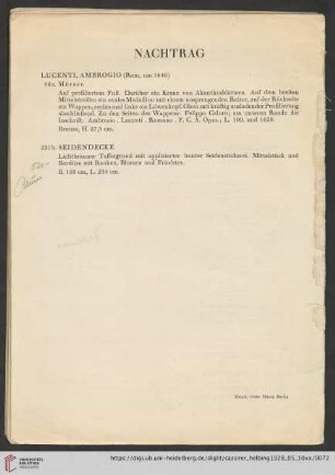 Nachtrag (Nr. 96a-221b)