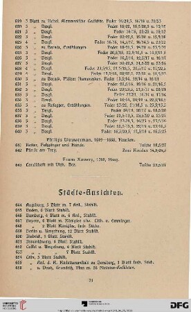 Städte-Ansichten (Nr. 644-951)