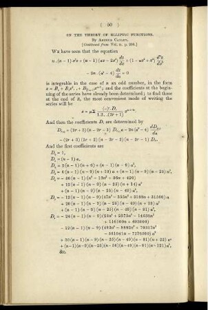 On the theory of elliptic functions.