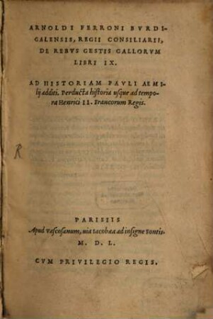 De rebus gestis Gallorum : libri IX.