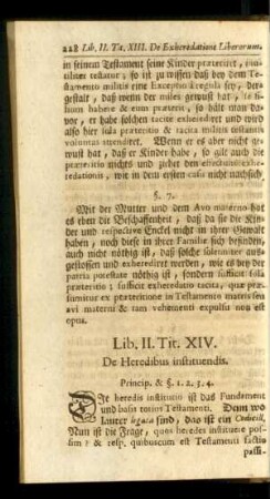 Tit. XIV. De Heredibus instituendis.