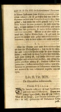 Tit. XIV. De Heredibus instituendis.