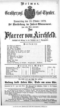 Der Pfarrer von Kirchfeld