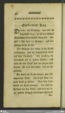 Siebenter Tag