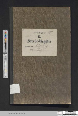Sterberegister Markendorf 1901