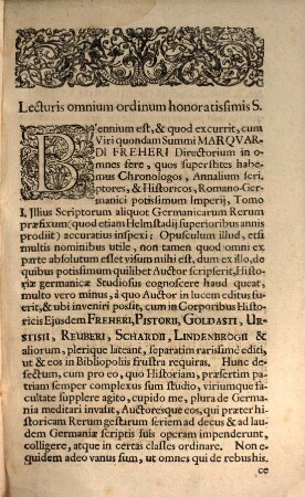 Bibliotheca Germanica, Sive Notitia Scriptorum Rerum Germanicarum Qvatuor Partibus Absoluta