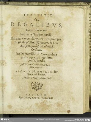 Tractatio de Regalibus