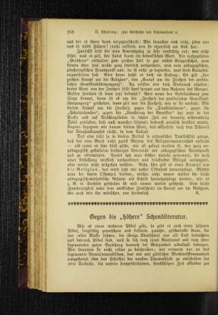 Gegen die "höhere" Schundliteratur