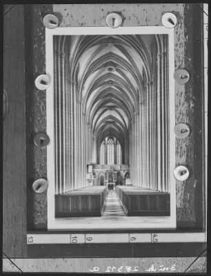 Meißen. Dom, Burgberg, Mittelschiff des Doms nach Osten