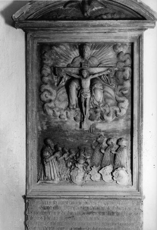 Epitaph für Hans Maier und Familie : Epitaph für Hans Maier und Familie (1583). Ingolstadt, Franziskanerkirche Mariä Himmelfahrt