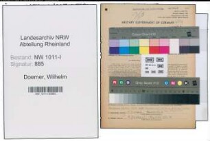 Entnazifizierung Wilhelm Doerner , geb. 27.09.1907 (Geschaeftsfuehrer)
