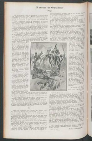 El estreno de Granaderos (1813)