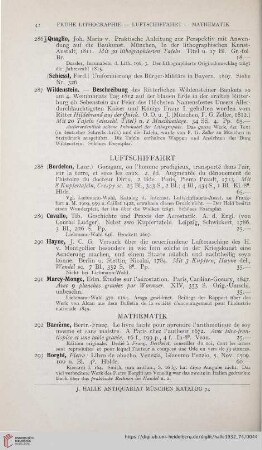 Mathematik (Nr. 292 - 307)