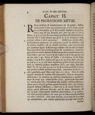 Caput II. De Probatione Metus.