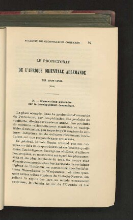 Le Protectorat De L'Afrique Orientale Allemande En 1905-1906