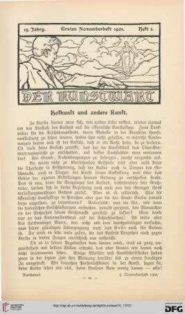 Hofkunst und andere Kunst