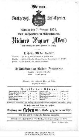 Richard Wagner Abend