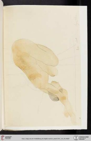 [Auguste Rodin, VIII. Drawing (Sun Series), color combination print with collotype from the original drawing]