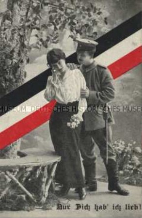 Mädchen und Soldat